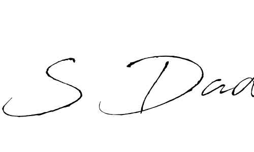 Use a signature maker to create a handwritten signature online. With this signature software, you can design (Antro_Vectra) your own signature for name S Dad. S Dad signature style 6 images and pictures png