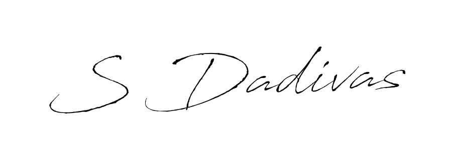 Antro_Vectra is a professional signature style that is perfect for those who want to add a touch of class to their signature. It is also a great choice for those who want to make their signature more unique. Get S Dadivas name to fancy signature for free. S Dadivas signature style 6 images and pictures png