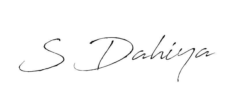 How to make S Dahiya name signature. Use Antro_Vectra style for creating short signs online. This is the latest handwritten sign. S Dahiya signature style 6 images and pictures png
