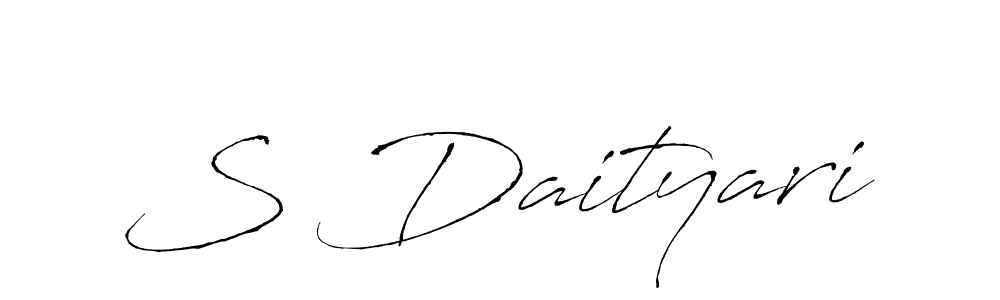 This is the best signature style for the S Daityari name. Also you like these signature font (Antro_Vectra). Mix name signature. S Daityari signature style 6 images and pictures png