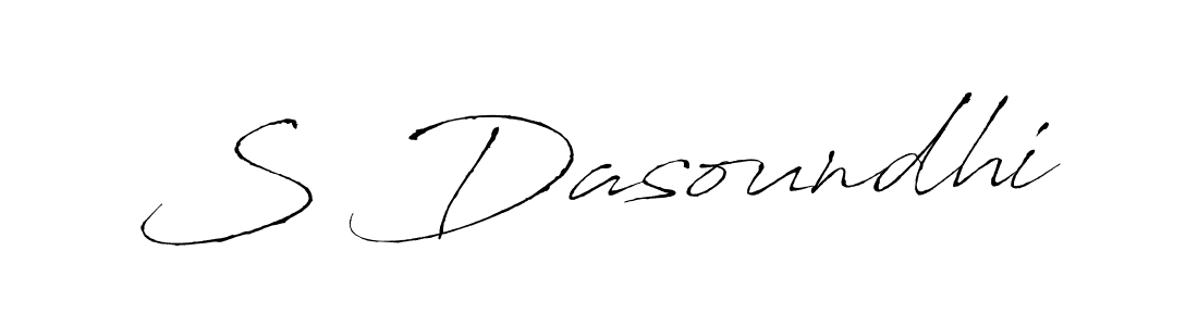 This is the best signature style for the S Dasoundhi name. Also you like these signature font (Antro_Vectra). Mix name signature. S Dasoundhi signature style 6 images and pictures png