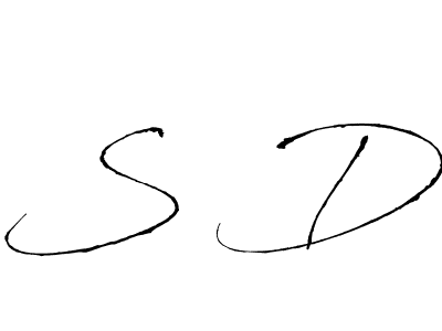 Similarly Antro_Vectra is the best handwritten signature design. Signature creator online .You can use it as an online autograph creator for name S De. S De signature style 6 images and pictures png