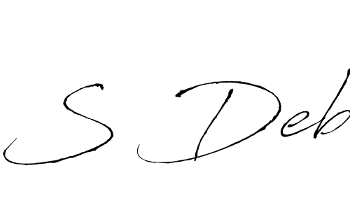 Also we have S Deb name is the best signature style. Create professional handwritten signature collection using Antro_Vectra autograph style. S Deb signature style 6 images and pictures png