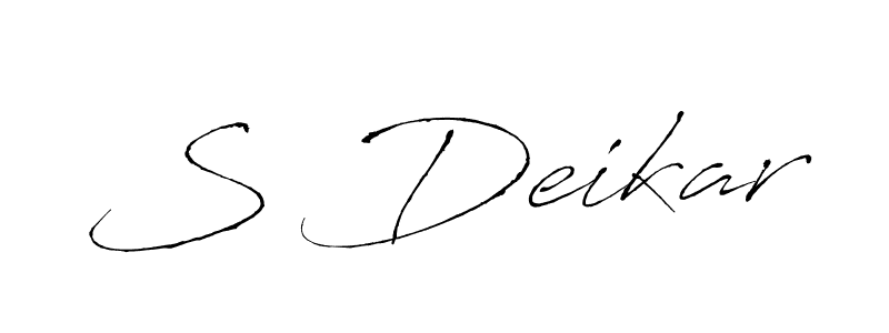 Similarly Antro_Vectra is the best handwritten signature design. Signature creator online .You can use it as an online autograph creator for name S Deikar. S Deikar signature style 6 images and pictures png