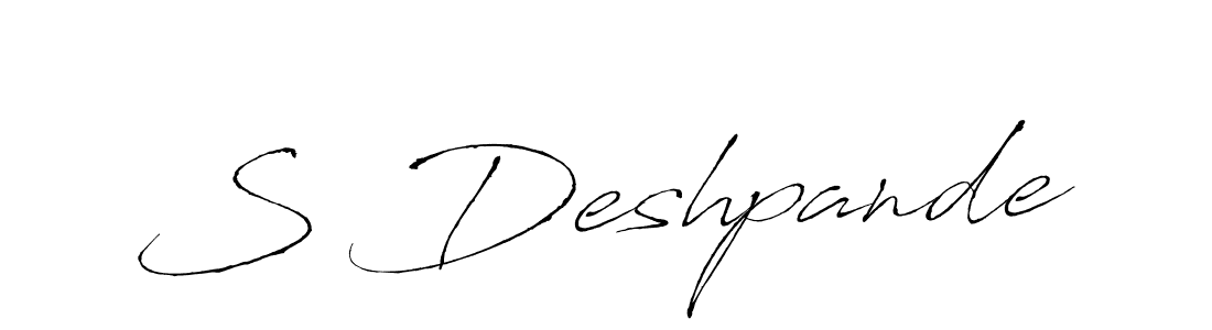 Also You can easily find your signature by using the search form. We will create S Deshpande name handwritten signature images for you free of cost using Antro_Vectra sign style. S Deshpande signature style 6 images and pictures png