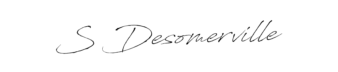 This is the best signature style for the S Desomerville name. Also you like these signature font (Antro_Vectra). Mix name signature. S Desomerville signature style 6 images and pictures png