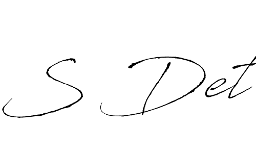 Antro_Vectra is a professional signature style that is perfect for those who want to add a touch of class to their signature. It is also a great choice for those who want to make their signature more unique. Get S Det name to fancy signature for free. S Det signature style 6 images and pictures png