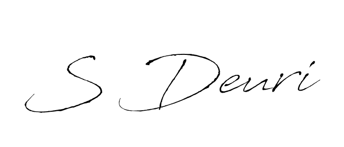 Once you've used our free online signature maker to create your best signature Antro_Vectra style, it's time to enjoy all of the benefits that S Deuri name signing documents. S Deuri signature style 6 images and pictures png