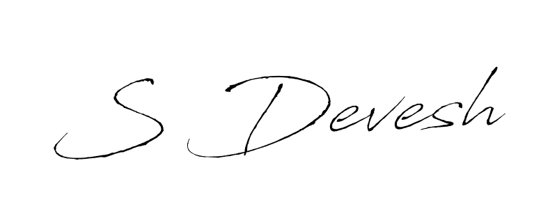 if you are searching for the best signature style for your name S Devesh. so please give up your signature search. here we have designed multiple signature styles  using Antro_Vectra. S Devesh signature style 6 images and pictures png