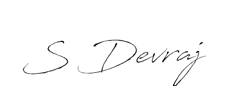 S Devraj stylish signature style. Best Handwritten Sign (Antro_Vectra) for my name. Handwritten Signature Collection Ideas for my name S Devraj. S Devraj signature style 6 images and pictures png