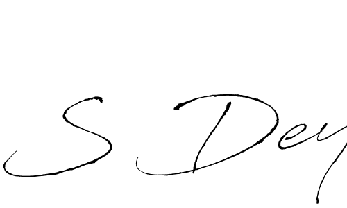 Also we have S Dey name is the best signature style. Create professional handwritten signature collection using Antro_Vectra autograph style. S Dey signature style 6 images and pictures png