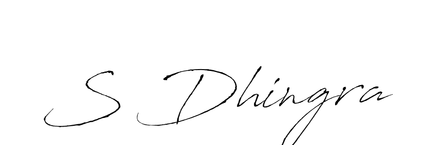 S Dhingra stylish signature style. Best Handwritten Sign (Antro_Vectra) for my name. Handwritten Signature Collection Ideas for my name S Dhingra. S Dhingra signature style 6 images and pictures png