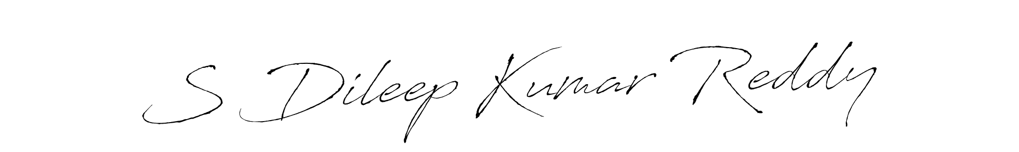 S Dileep Kumar Reddy stylish signature style. Best Handwritten Sign (Antro_Vectra) for my name. Handwritten Signature Collection Ideas for my name S Dileep Kumar Reddy. S Dileep Kumar Reddy signature style 6 images and pictures png
