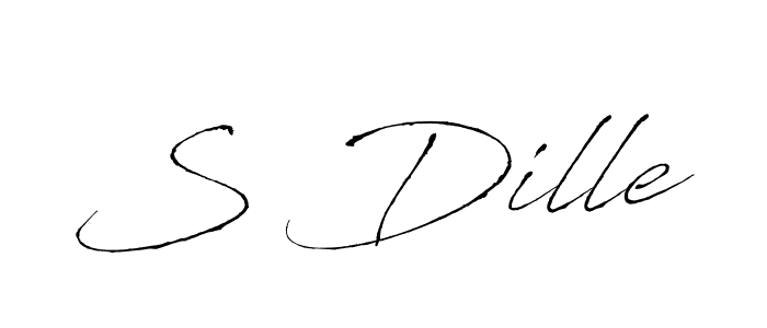 Design your own signature with our free online signature maker. With this signature software, you can create a handwritten (Antro_Vectra) signature for name S Dille. S Dille signature style 6 images and pictures png