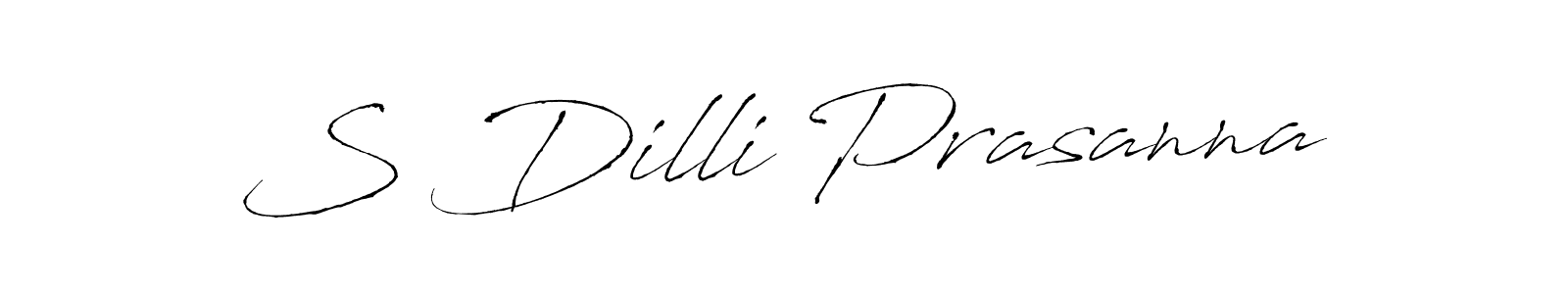 Design your own signature with our free online signature maker. With this signature software, you can create a handwritten (Antro_Vectra) signature for name S Dilli Prasanna. S Dilli Prasanna signature style 6 images and pictures png