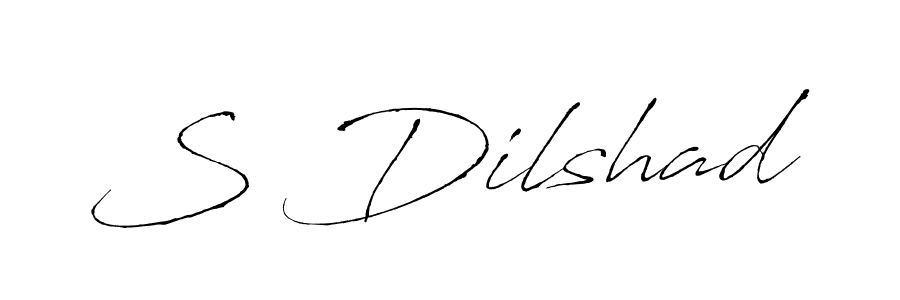 Make a beautiful signature design for name S Dilshad. Use this online signature maker to create a handwritten signature for free. S Dilshad signature style 6 images and pictures png