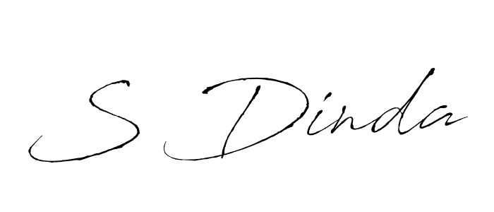 How to make S Dinda name signature. Use Antro_Vectra style for creating short signs online. This is the latest handwritten sign. S Dinda signature style 6 images and pictures png