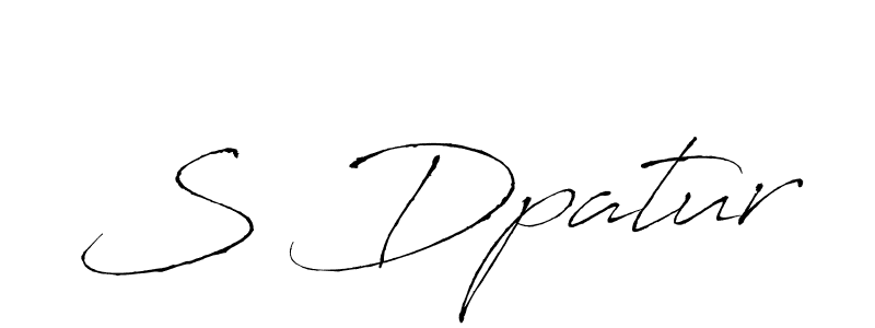 How to Draw S Dpatur signature style? Antro_Vectra is a latest design signature styles for name S Dpatur. S Dpatur signature style 6 images and pictures png