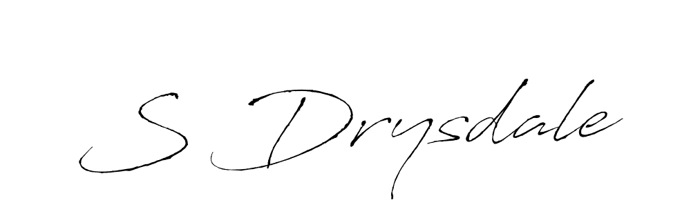 You should practise on your own different ways (Antro_Vectra) to write your name (S Drysdale) in signature. don't let someone else do it for you. S Drysdale signature style 6 images and pictures png