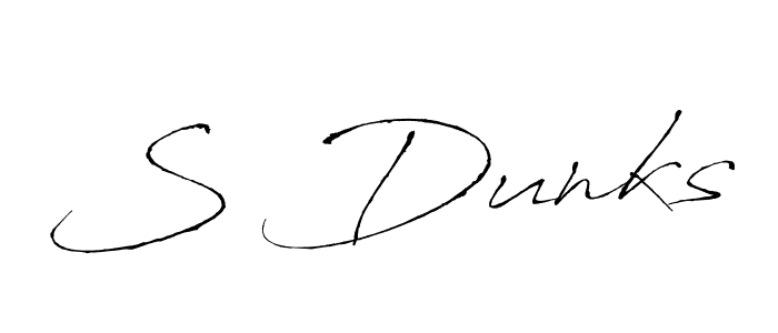 Use a signature maker to create a handwritten signature online. With this signature software, you can design (Antro_Vectra) your own signature for name S Dunks. S Dunks signature style 6 images and pictures png