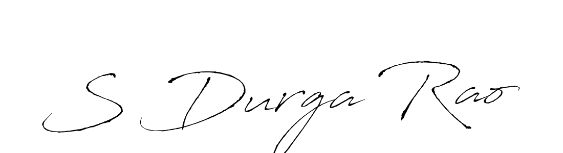 Create a beautiful signature design for name S Durga Rao. With this signature (Antro_Vectra) fonts, you can make a handwritten signature for free. S Durga Rao signature style 6 images and pictures png