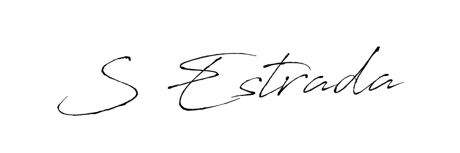 Also You can easily find your signature by using the search form. We will create S Estrada name handwritten signature images for you free of cost using Antro_Vectra sign style. S Estrada signature style 6 images and pictures png