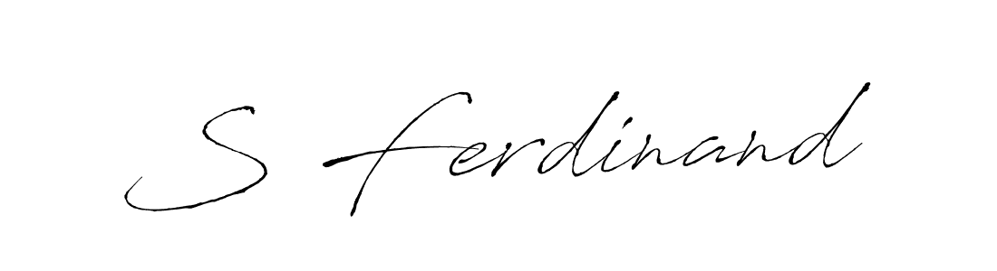 You should practise on your own different ways (Antro_Vectra) to write your name (S Ferdinand) in signature. don't let someone else do it for you. S Ferdinand signature style 6 images and pictures png