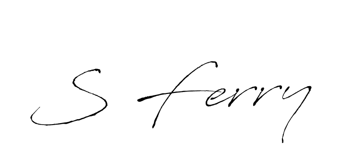 Make a beautiful signature design for name S Ferry. Use this online signature maker to create a handwritten signature for free. S Ferry signature style 6 images and pictures png