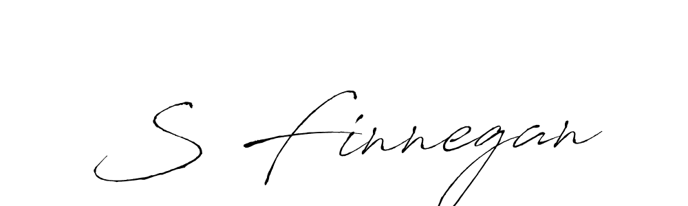 Create a beautiful signature design for name S Finnegan. With this signature (Antro_Vectra) fonts, you can make a handwritten signature for free. S Finnegan signature style 6 images and pictures png