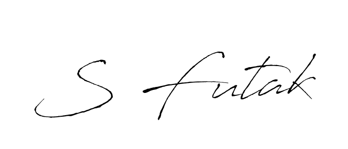 Also You can easily find your signature by using the search form. We will create S Futak name handwritten signature images for you free of cost using Antro_Vectra sign style. S Futak signature style 6 images and pictures png