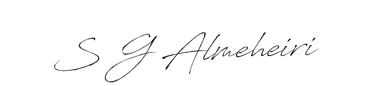 Make a short S G Almeheiri signature style. Manage your documents anywhere anytime using Antro_Vectra. Create and add eSignatures, submit forms, share and send files easily. S G Almeheiri signature style 6 images and pictures png