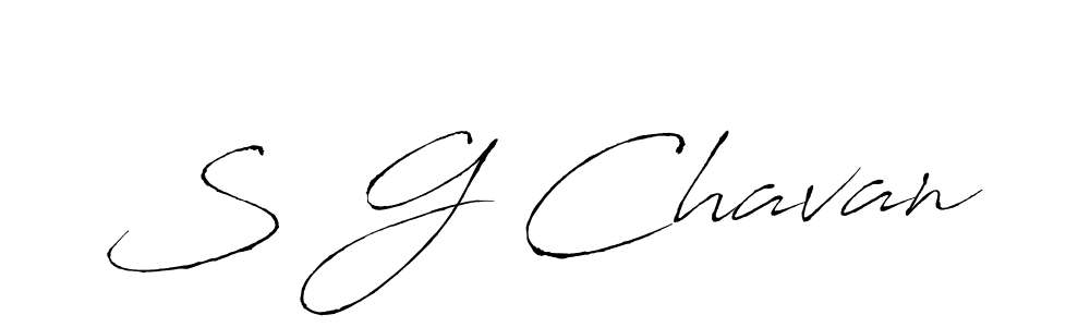 How to make S G Chavan name signature. Use Antro_Vectra style for creating short signs online. This is the latest handwritten sign. S G Chavan signature style 6 images and pictures png