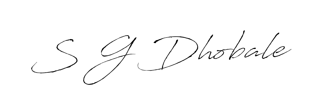 The best way (Antro_Vectra) to make a short signature is to pick only two or three words in your name. The name S G Dhobale include a total of six letters. For converting this name. S G Dhobale signature style 6 images and pictures png