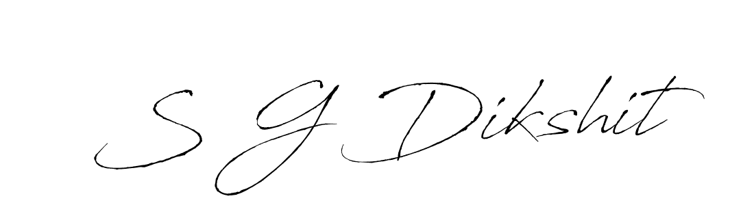 Also we have S G Dikshit name is the best signature style. Create professional handwritten signature collection using Antro_Vectra autograph style. S G Dikshit signature style 6 images and pictures png