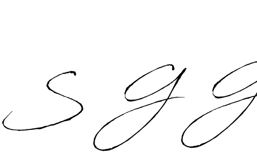 Similarly Antro_Vectra is the best handwritten signature design. Signature creator online .You can use it as an online autograph creator for name S G G. S G G signature style 6 images and pictures png