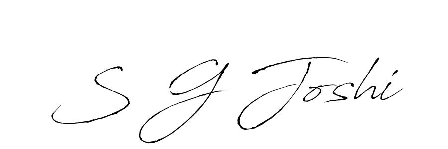 S G Joshi stylish signature style. Best Handwritten Sign (Antro_Vectra) for my name. Handwritten Signature Collection Ideas for my name S G Joshi. S G Joshi signature style 6 images and pictures png