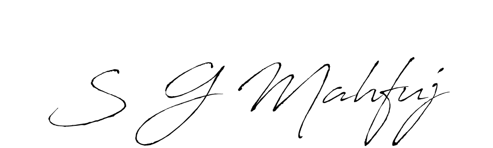 This is the best signature style for the S G Mahfuj name. Also you like these signature font (Antro_Vectra). Mix name signature. S G Mahfuj signature style 6 images and pictures png