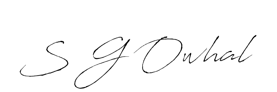 Similarly Antro_Vectra is the best handwritten signature design. Signature creator online .You can use it as an online autograph creator for name S G Owhal. S G Owhal signature style 6 images and pictures png