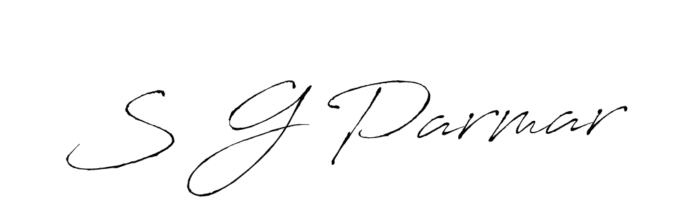 Use a signature maker to create a handwritten signature online. With this signature software, you can design (Antro_Vectra) your own signature for name S G Parmar. S G Parmar signature style 6 images and pictures png