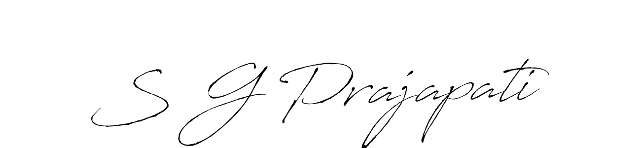 Also we have S G Prajapati name is the best signature style. Create professional handwritten signature collection using Antro_Vectra autograph style. S G Prajapati signature style 6 images and pictures png