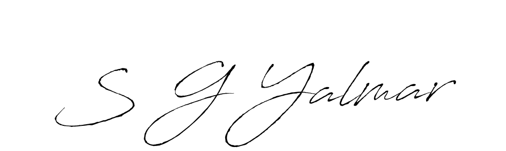 Antro_Vectra is a professional signature style that is perfect for those who want to add a touch of class to their signature. It is also a great choice for those who want to make their signature more unique. Get S G Yalmar name to fancy signature for free. S G Yalmar signature style 6 images and pictures png