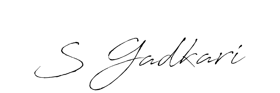 Best and Professional Signature Style for S Gadkari. Antro_Vectra Best Signature Style Collection. S Gadkari signature style 6 images and pictures png