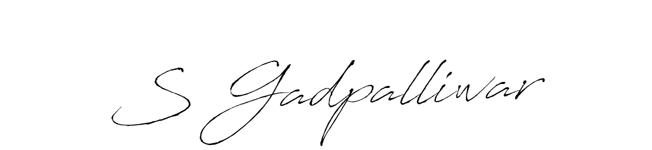 You should practise on your own different ways (Antro_Vectra) to write your name (S Gadpalliwar) in signature. don't let someone else do it for you. S Gadpalliwar signature style 6 images and pictures png