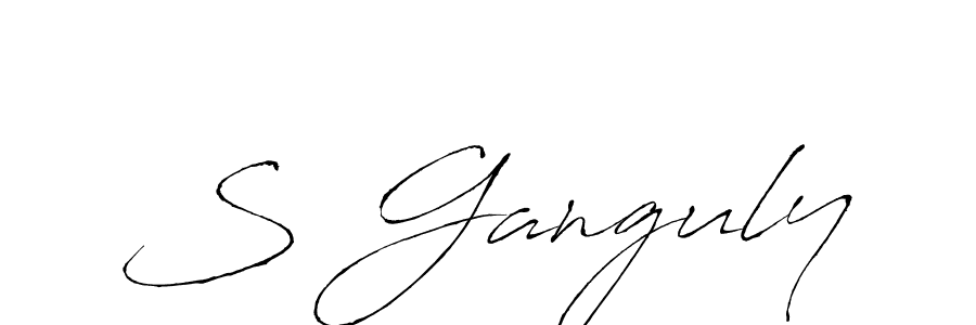 You should practise on your own different ways (Antro_Vectra) to write your name (S Ganguly) in signature. don't let someone else do it for you. S Ganguly signature style 6 images and pictures png