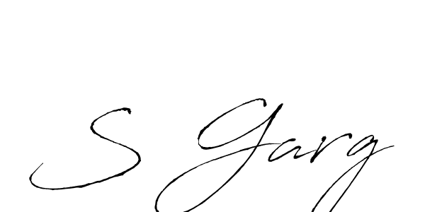 How to make S Garg signature? Antro_Vectra is a professional autograph style. Create handwritten signature for S Garg name. S Garg signature style 6 images and pictures png