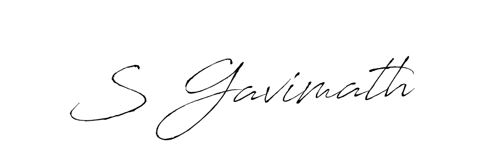 Make a beautiful signature design for name S Gavimath. With this signature (Antro_Vectra) style, you can create a handwritten signature for free. S Gavimath signature style 6 images and pictures png