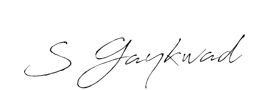 How to make S Gaykwad name signature. Use Antro_Vectra style for creating short signs online. This is the latest handwritten sign. S Gaykwad signature style 6 images and pictures png