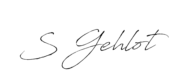 Use a signature maker to create a handwritten signature online. With this signature software, you can design (Antro_Vectra) your own signature for name S Gehlot. S Gehlot signature style 6 images and pictures png