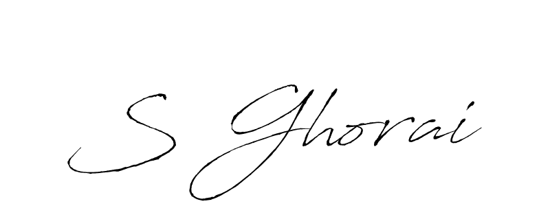 Also we have S Ghorai name is the best signature style. Create professional handwritten signature collection using Antro_Vectra autograph style. S Ghorai signature style 6 images and pictures png