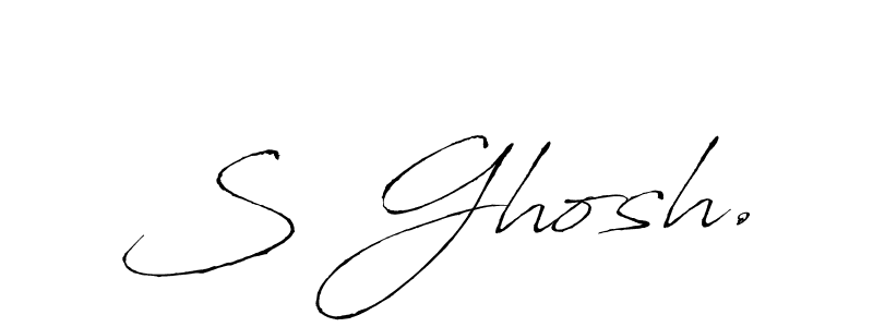 Also You can easily find your signature by using the search form. We will create S Ghosh. name handwritten signature images for you free of cost using Antro_Vectra sign style. S Ghosh. signature style 6 images and pictures png